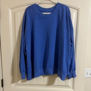 Old Navy Women's Blue Crewneck Top